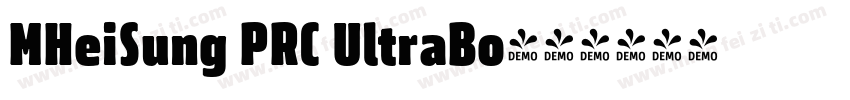 MHeiSung PRC UltraBo字体转换